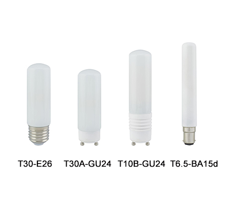 T30-E26, T30A-GU24, T10B-GU24, T6.5-BA15d